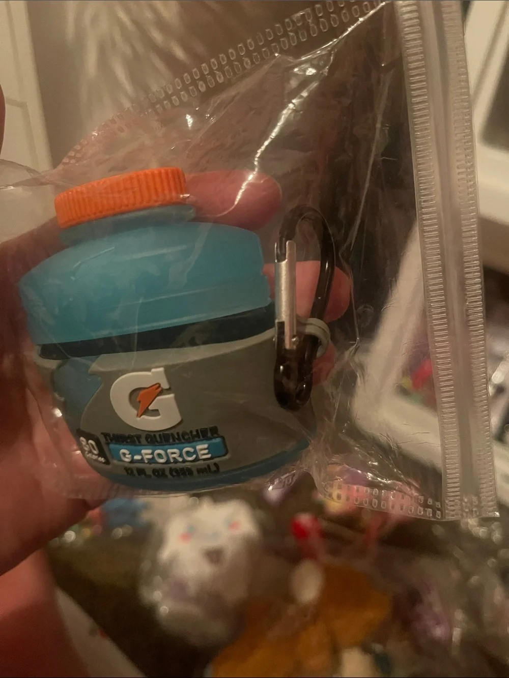 Gatorade G-Force Blue airpod cover Keychain